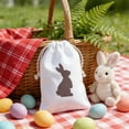 thumbnail image 4 of Yooshoverk Easter Bunny Drawstring Candy Bags – Reusable Party Gift Storage Pouches Brown Free Size, 4 of 6