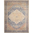 thumbnail image 2 of Nourison Vintage Washables 9' x 12' Blue Coral Vintage Indoor Rug, 2 of 9