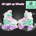 thumbnail image 2 of LPAMEOIU Kids Roller Skates with Light up Wheels,Adjustable-Size toddler Skates for Girls Boys(Pink,S), 2 of 11