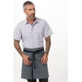thumbnail image 3 of Chef Works Unisex Portland Half Bistro Apron (AHWPT002IBL0), 3 of 6