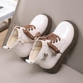 thumbnail image 2 of vokkrv Girls Ankle Boots Kids Side Zipper Round Toe PU School Shoes Hiking Cute Soft Shoes, 2 of 7