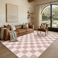 thumbnail image 4 of WIPONKEN 6x9 Checkered Area Rug Non-Slip Farmhouse Washable Carpet for Entryway, Bedroom, Living Room, Kitchen, Bathroom Soft Indoor Door Mat, 4 of 6