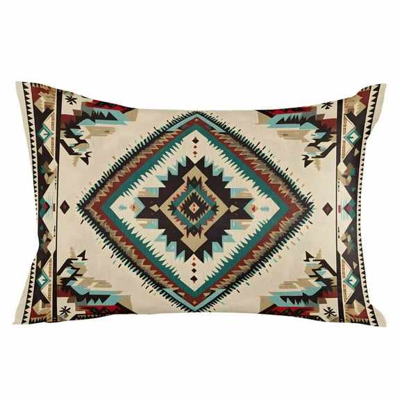 Southwestern Vintage Geometric Body Pillow Cover, Pillowcase Protectors with Zipper, Breathable Decorative Throw Pillow Case Cover, Pillow Shams for Couch Sofa 24x36Inch