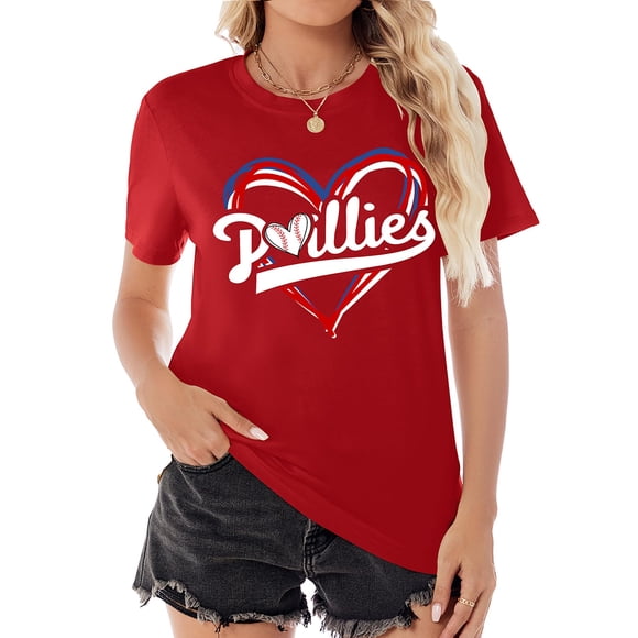 Remera Talovee Baseball Mom para Mujeres Roja Talle XL