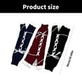 thumbnail image 3 of Japanese Punk Stretchy Knitted Leg Warmers with Star Pattern for Women Drawstring Ruffle Flared Boot Cuffs Leg Covers, 3 of 9