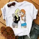 thumbnail image 1 of Nuevas camisetas para mujer, moda Punk, camiseta con estampado de princesa, ropa de calle de manga corta, camiseta Kawaii de Disney, camisetas para mujer, 1 of 1
