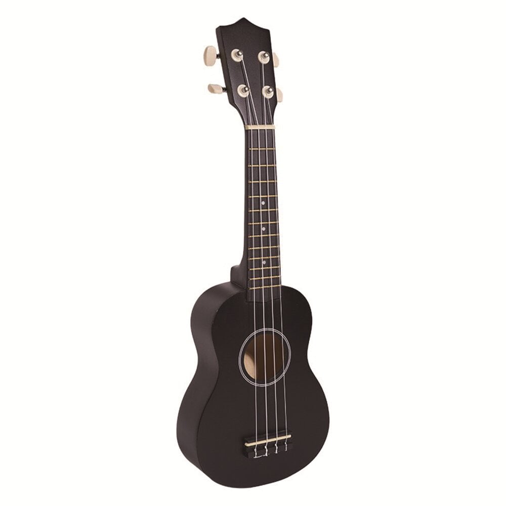 Likegreen Ukulele 21 inch Beginning Kit for Beginner Kids Students with Free Gig Bag, Strap, Nylon String, Picks, Clip-on Tuner Colorful Gift Black