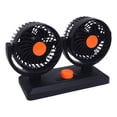 thumbnail image 1 of Doble Cabeza 2 Ventilador De Enfriamiento De Automóvil Con Enchufe De Cigarros Giratorio 360 Para Camión SUV RV, Ventilador De Automóvil Dual De, 1 of 7