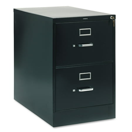 HON 210 Series Two-Drawer, Full-Suspension File, Legal, 28-1/2d, Black