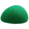 thumbnail image 4 of Muslim Bookmark Lightweight Solid Color Turkish Crochet Kufi for Men, Green, 4 of 4