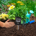 thumbnail image 5 of Medidor de humedad del suelo, comprobador de luz y pH de humedad 3 en 1, kit de herramientas de prueba de monitor de suelo y agua para plantas para jardín, césped, granja, interior/exterior (no, 5 of 5