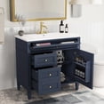thumbnail image 4 of 36'' Bathroom Vanity with Top Sink, Modern Bathroom Storage Cabinet with 2 Drawers and a Tip-out Drawer, Single Sink Bathroom Vanity, 4 of 17