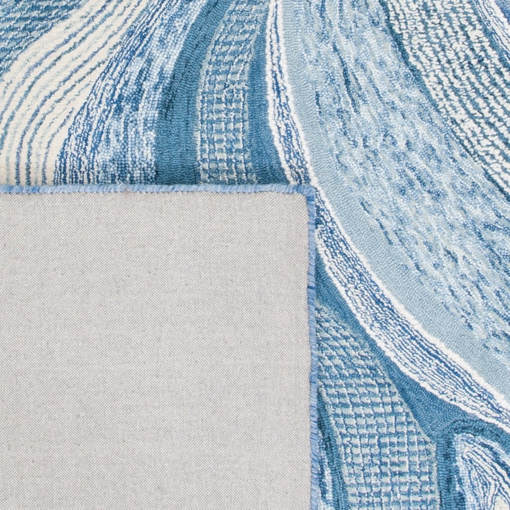 SAFAVIEH Soho Stanice Abstract Area Rug, Blue/Ivory, 8' x 10'