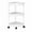 White, variant on 3/4/5-Tier Corner Storage Cart with Wheels, Rolling Organizer Shelf for Bathroom, Kitchen