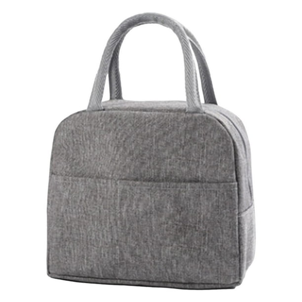 Bolsas térmicas para el almuerzo Macarena bolsa aislada con forro suave gris