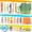 Multicolor, variant on Qinline Reusable Food Storage Bags - 24 Pack Dishwasher Safe Freezer Bags, BPA Free Reusable Bags Silicone, Leakproof Reusable Lunch Bag for Salad Fruit Travel - 8 Gallon 8 Sandwich 8 Snack Bags