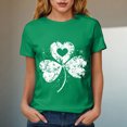 thumbnail image 6 of UngA St Patrick Day Shirts Women Green Shamrock Luck Shirts St Patricks Day Irish Clover Graphic Tshirt Tops,L, 6 of 8