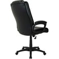 thumbnail image 3 of Global Industrial 277423-AM Interion Protective Bonded Leather Executive Office Chair with Arms, Black, 3 of 5