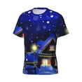 thumbnail image 3 of Rocae Christmas Night for Men's Moisture-Wicking Crew Tee - T-Shirt for Sports, Outdoor Activities, and Casual WearX-Large, 3 of 9