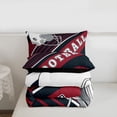 thumbnail image 4 of American Football City Comforter Set Football Fans Bedding Set, Rugby Player Bedding Comforters & Sets Birthday Gifts for Men Geometric Striped Sports Decor Duvet Set, Twin 2Pcs(Houston), 4 of 7