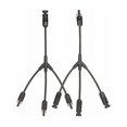 thumbnail image 1 of Mc4 Y Branch Solar Panel Cable Connector Adapter, 1 Pair M/FFF And F/MMM - 1 Pair M/FFF And F/MMM, 1 of 4