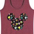 thumbnail image 3 of Mickey & Friends - Mickey And Minnie Doodles - Women's Racerback Tank Top, 3 of 5