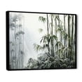 thumbnail image 3 of Designart "Tranquility of Grey and Green Bamboo II" Oversized People Framed Wall Art - Global Green China Art Hallway Framed Wall Art Decor, 3 of 7