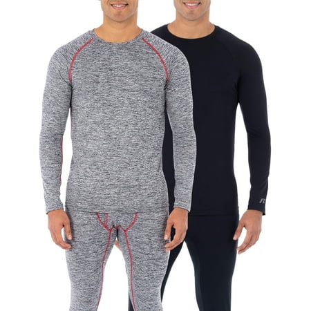 Russell Men's & Big Men's SUPER VALUE 2 PACK L2 Performance Baselayer Thermal Long Sleeve Tops