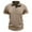 Khaki, variant on Men's Casual Polo Shirts Classic Short Sleeve Button Tees Basic Golf Shirt Cotton Top with Pocket