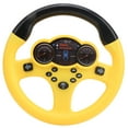 thumbnail image 1 of Car Steering Wheel Toy, Exercise Motor Skills ABS Plastic Toy Steering Wheel  For Children Over 3 Years Old Yellow, 1 of 8