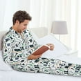 thumbnail image 6 of Sikiie Modern Industry Mens Pajama Set, Soft Warm Long Sleeve Sleepwear, Cozy Button-Down Pjs for Men-XX-Large, 6 of 7