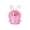Pink, variant on Glitter Bunny Squishy Toys Easter Egg Fillers, Easter Basket Stuffers, Mini Stress Relief Squeeze Toys, Colorful Sparkly Rabbit Party Favors(Red)