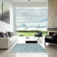 thumbnail image 6 of Ahgly Company Indoor Rectangle Contemporary Light Steel Blue Abstract Area Rugs, 4' x 6', 6 of 6