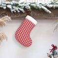 thumbnail image 6 of Rateoe Red Checkboard Print Christmas Stockings,18 Inch Large Christmas Stockings Decoration Ornaments for Holiday Home Fireplace Indoors, 6 of 7