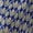 Blue, variant on Blue Geometric Print Silk Blend Midi Dress With V-Neck And Cinched Waist