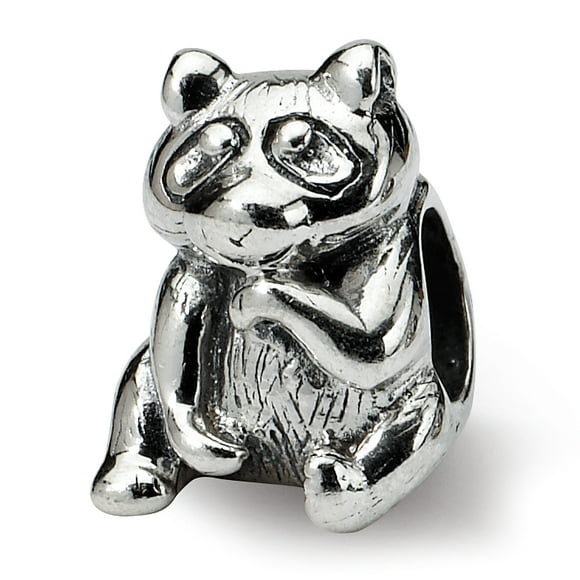 925 Sterling Silver Charm For Bracelet Racoon Bead Animal