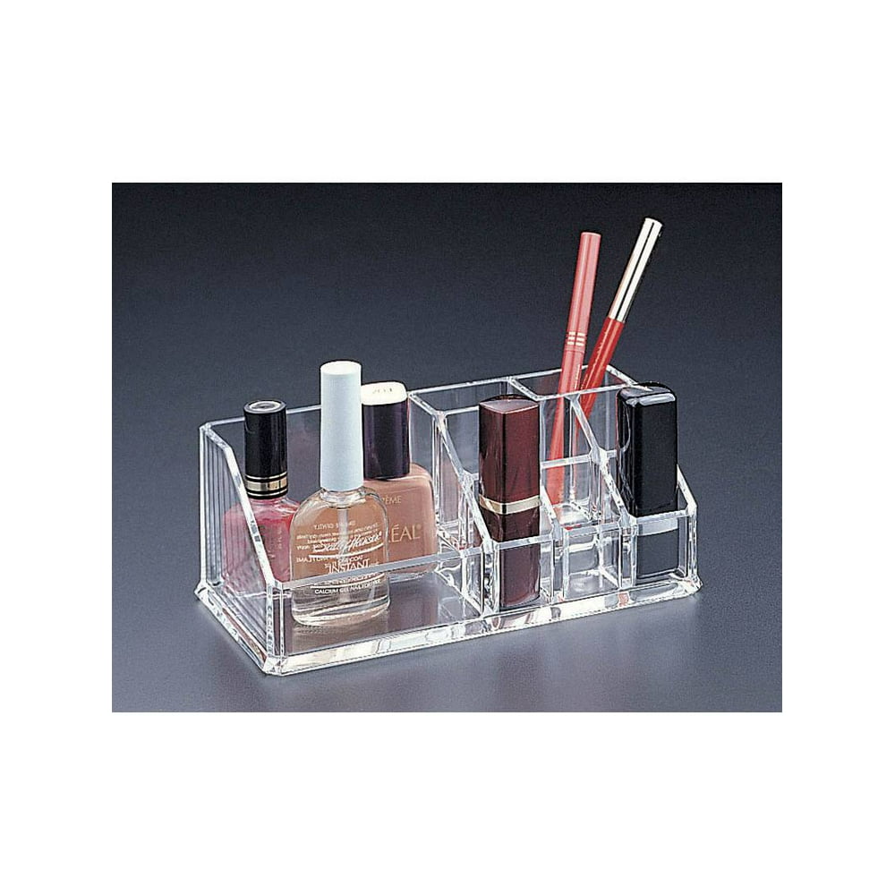 Acrylic Lucite Makeup organizer with 6 lipstick holder