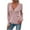 Pink, variant on Womens Knitted Deep V-Neck Lace Trim Long Sleeve Wrap Front Loose Sweater Pullover Jumper Tops Black L
