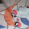 thumbnail image 4 of Divertida cortina de ducha de gato para decoración de baño (naranja, 72 x 72 pulgadas) JM, 4 of 5