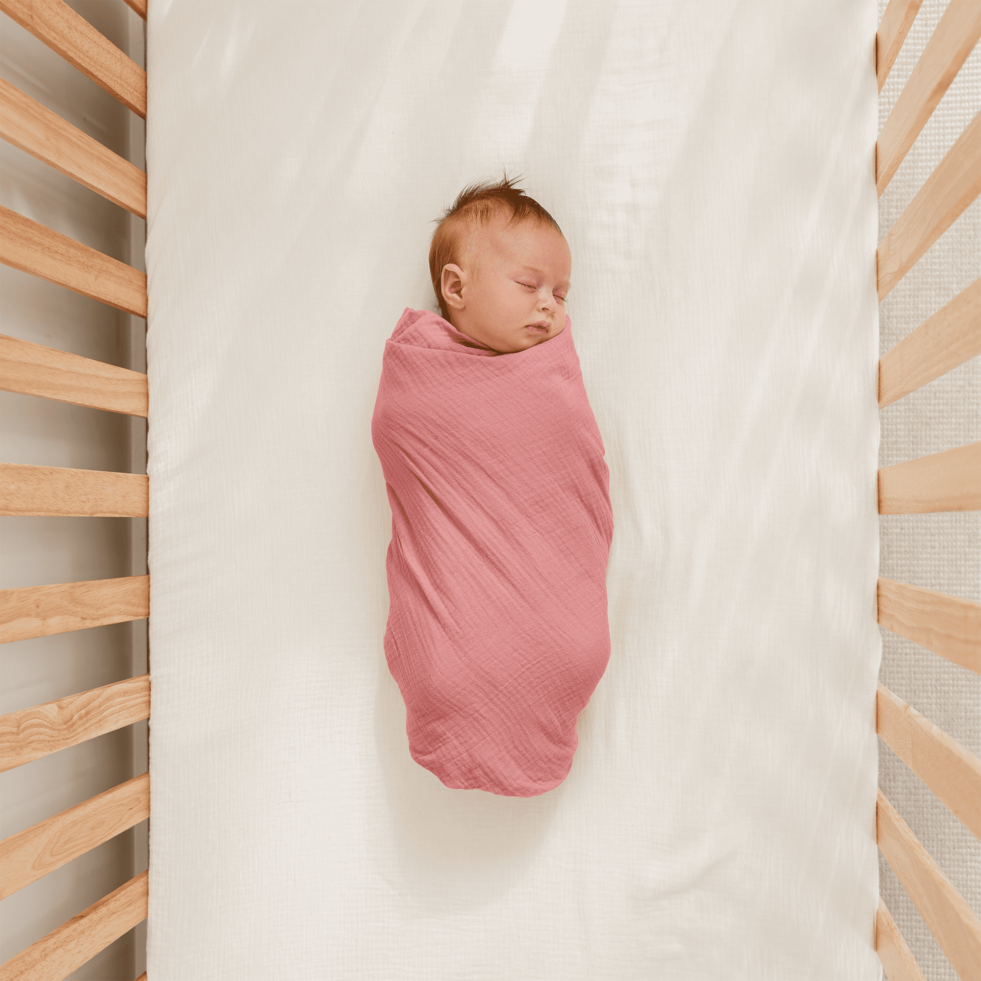 Comfy Cubs Muslin Swaddle Blankets Pack of 3 - 42 x 42 Inch Large Wraps for Newborns - Girl Set 1