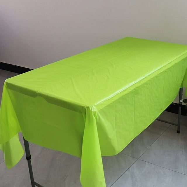 Mantel de fiesta desechable de plástico PE, mantel de color sólido para mesa de postres de cumpleaños