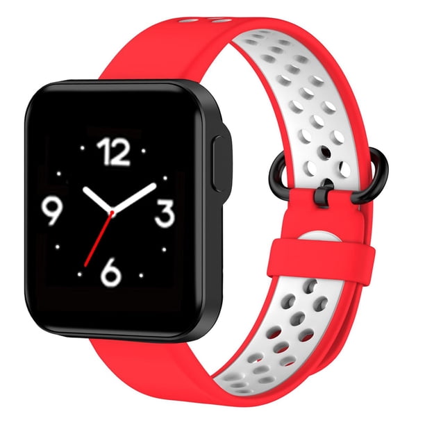 Correa De Repuesto Pulsera De Silicona De Dos Colores Compatible Con Xiaomi Mi Watch Lite/Redmi Watch Lite Smart Watch seitruly EL017749-03