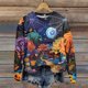 thumbnail image 2 of Sudadera de manga larga con temática de Halloween para mujer, diseño vibrante y espeluznante para celebraciones festivas, 2 of 4