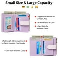 thumbnail image 3 of FALAN MULE Small Womens Wallet Leather RFID Blocking Bifold Compact Card Holder Ladies Zipper Pocket Wallet with ID Window, 3 of 11