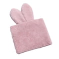 thumbnail image 4 of Ramo redondo de orejas de conejo para otoño e invierno, buena artesanía, decoración del hogar, muñeco de peluche rosa, 4 of 9