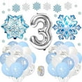thumbnail image 2 of MMTX Frozen Theme Snow White Birthday Party Decoration Supplies, Blue White Ice Snow Balloon Garland Arch Kit with Snowflake Foil Balloon for Girl 7th Birthday Baby Shower Princess Party, 2 of 6