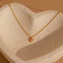 Opal Natural Stone Love Necklace