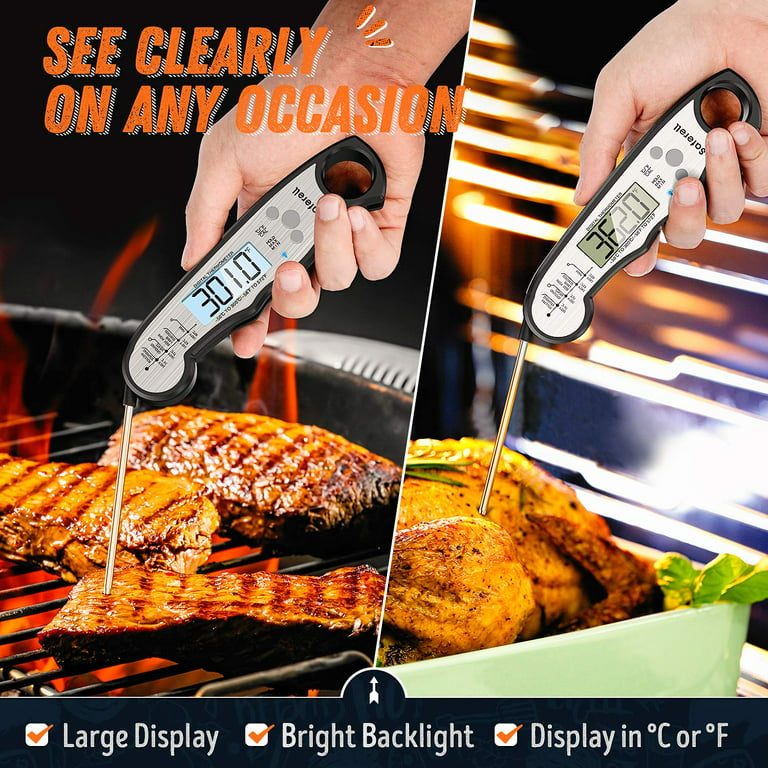 Saferell Instant Read Meat Thermometer for Cooking, Fast & Precise