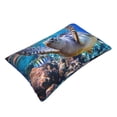 thumbnail image 3 of Haiem Pillowcase for Hair and Skin Queen - Sea Turtle Swims Printed Soft Pillowcase with Envelope Closure-20"x30", 3 of 9