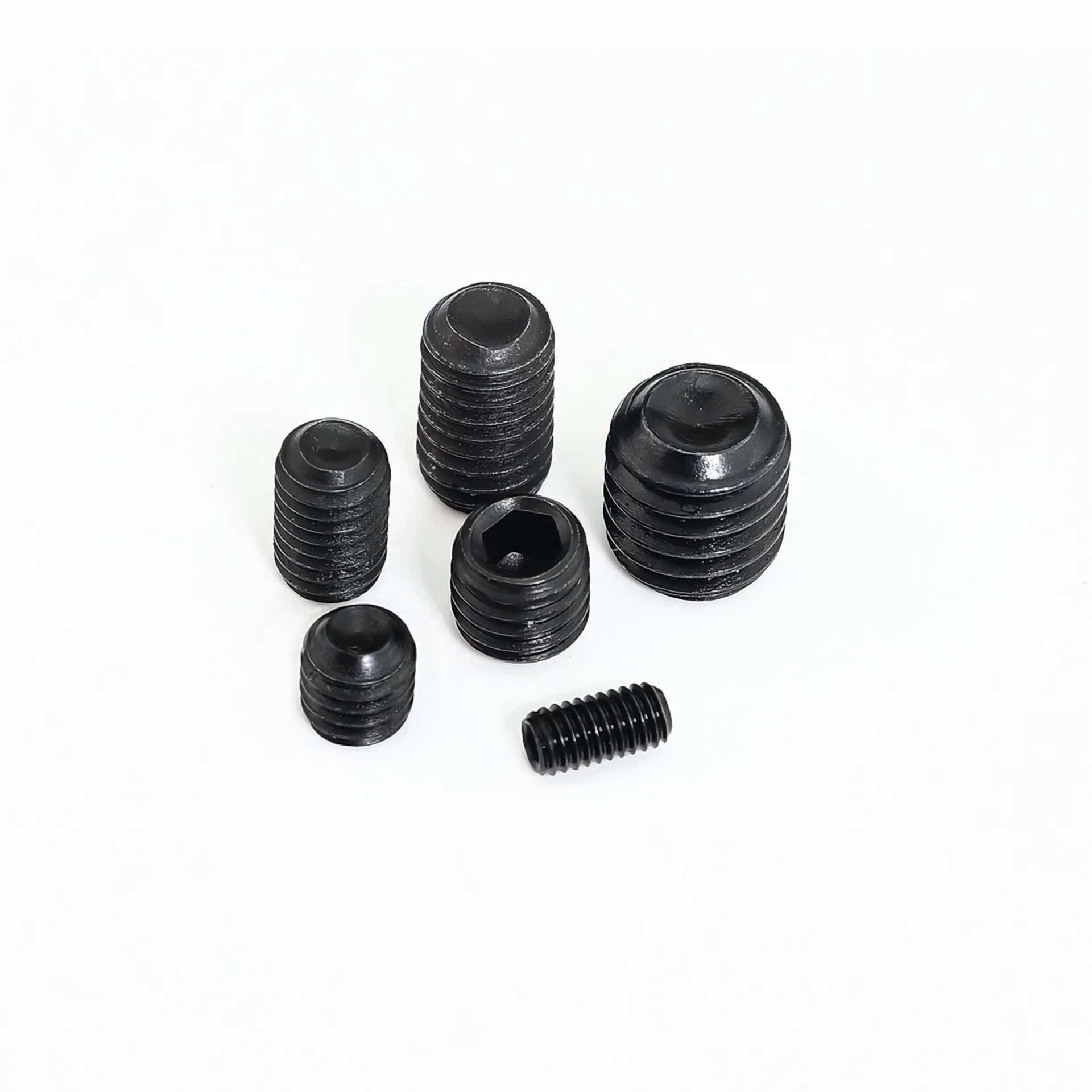 CIRCLE- Sutemribor M3/4/5/6/8 Internal Hex Drive Cup-Point Set Screws Assortment Kit 10